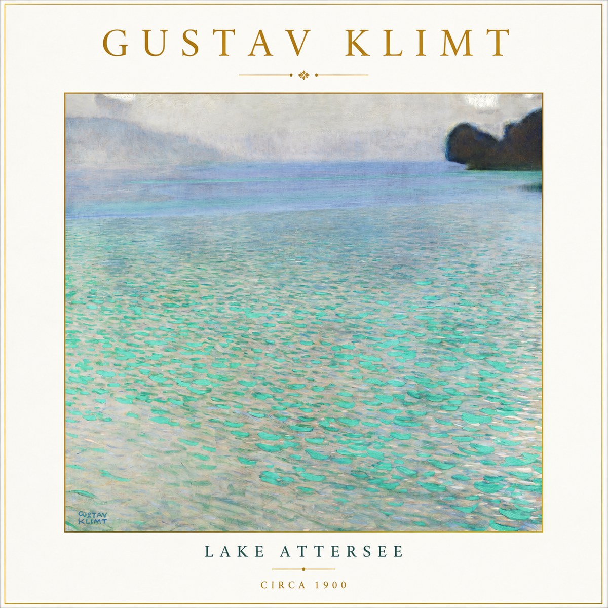 Klimt Lake Attersee No3 - Plakat