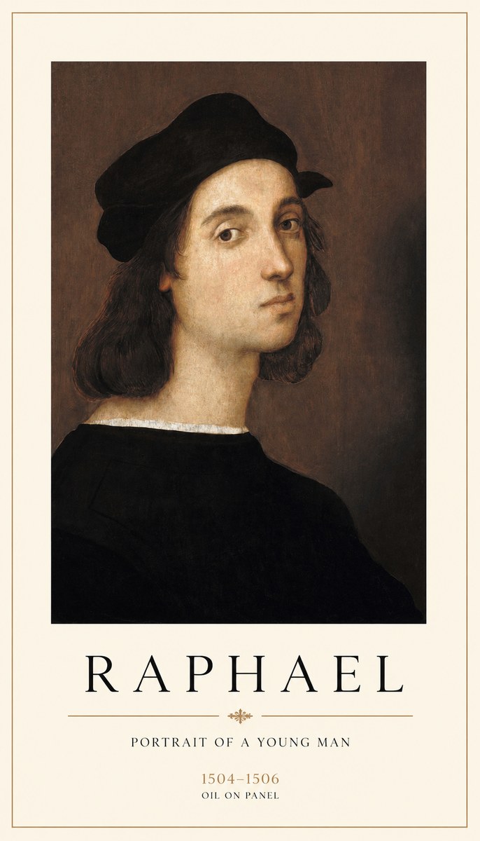 Raphael Portrait of a Young Man No1 - Plakat