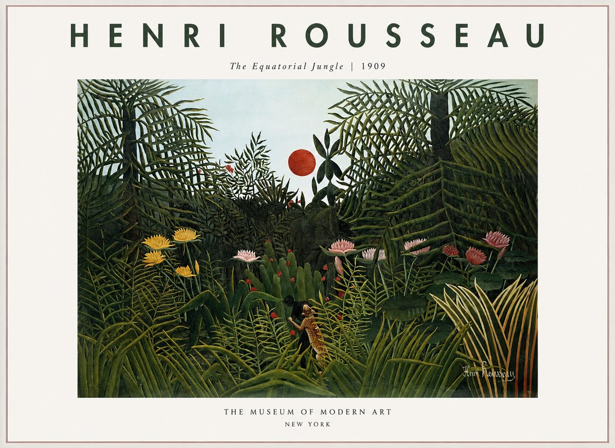 Rousseau The Equatorial Jungle III No1 - Plakat