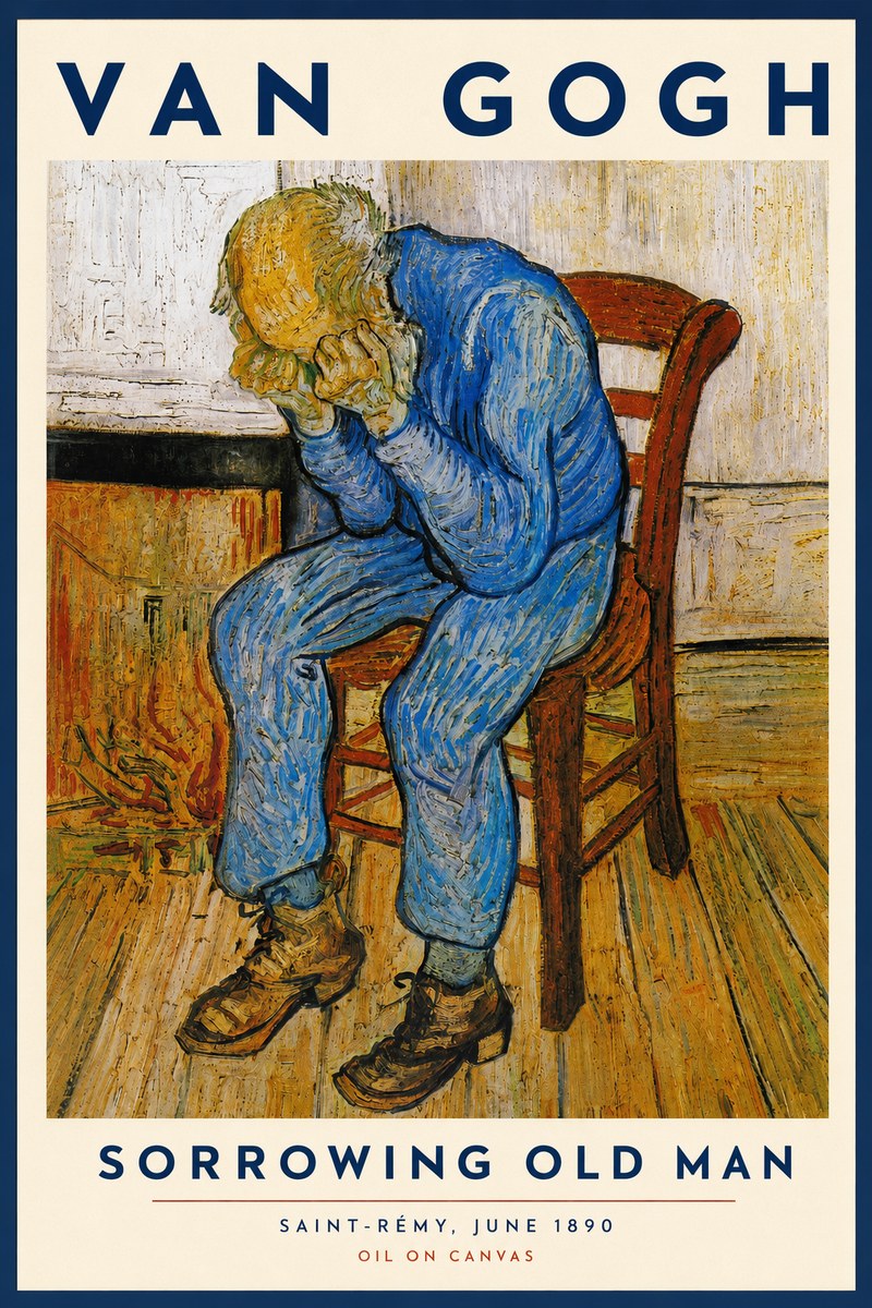 Van Gogh Sorrowing Old Man No3 - Plakat