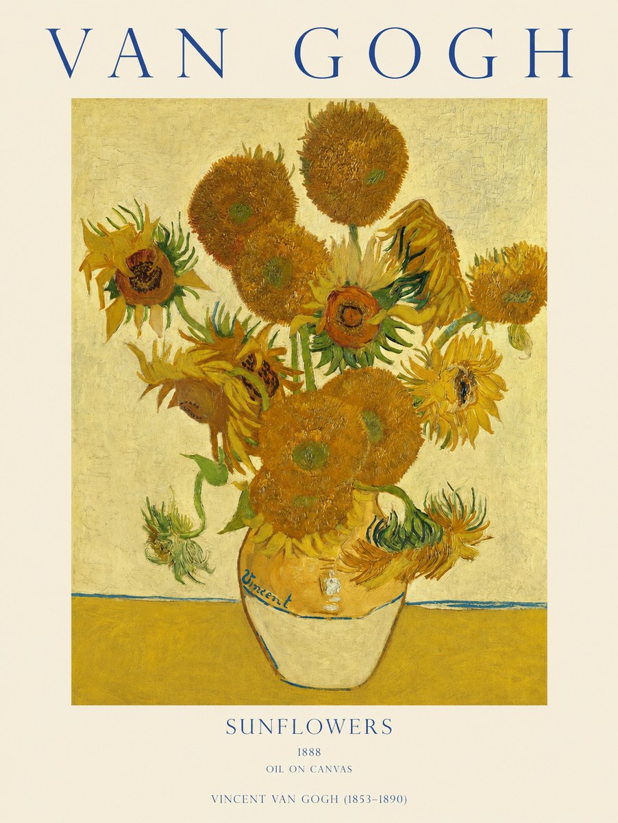 Van Gogh Sunflowers II No1 - Plakat