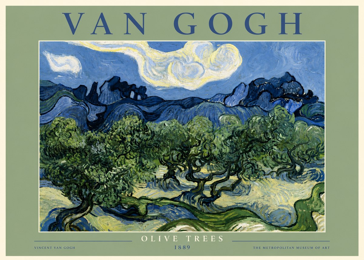 Van Gogh Olive Trees No5 - Plakat