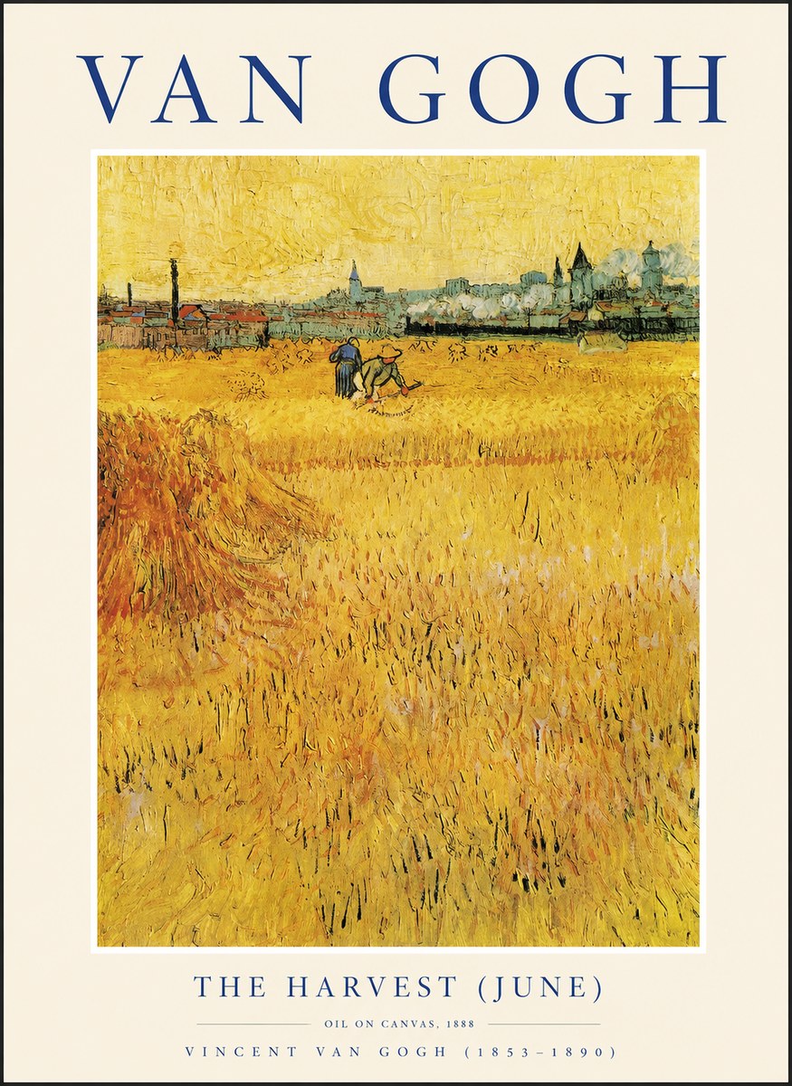 Van Gogh The Harvest (June) No1 - Plakat