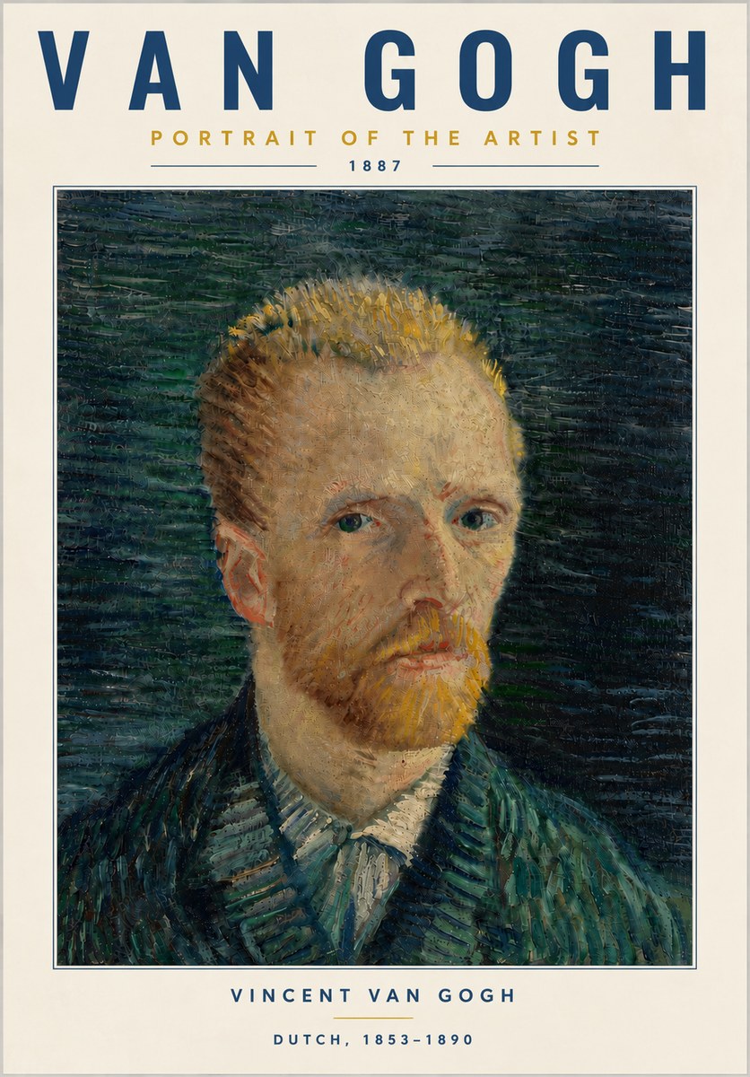 Van Gogh Portrait of the Artist II No6 - Plakat