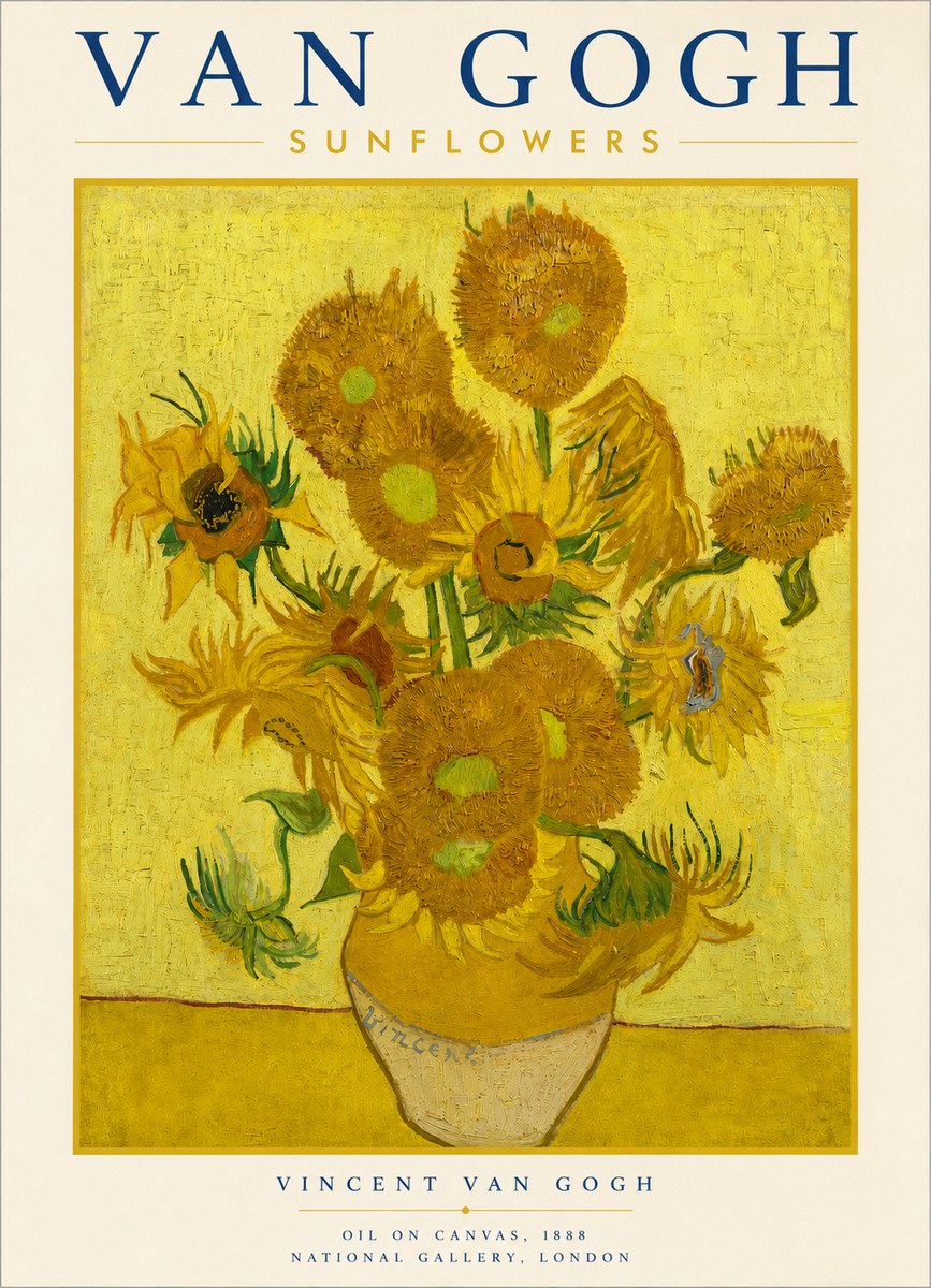 Van Gogh Sunflowers III No3 - Plakat