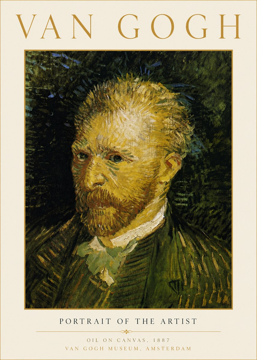 Van Gogh Portrait of the Artist III No6 - Plakat