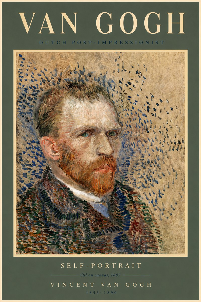 Van Gogh Self-portrait IV No2 - Plakat