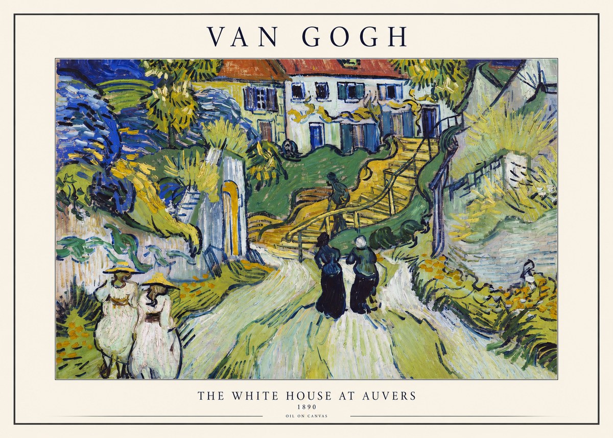 Van Gogh The White House at Auvers No1 - Plakat