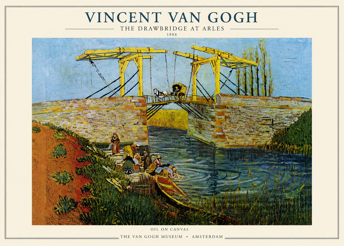 Van Gogh The Drawbridge at Arles III No3 - Plakat