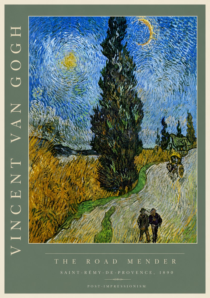Van Gogh The Road Mender II No4 - Plakat