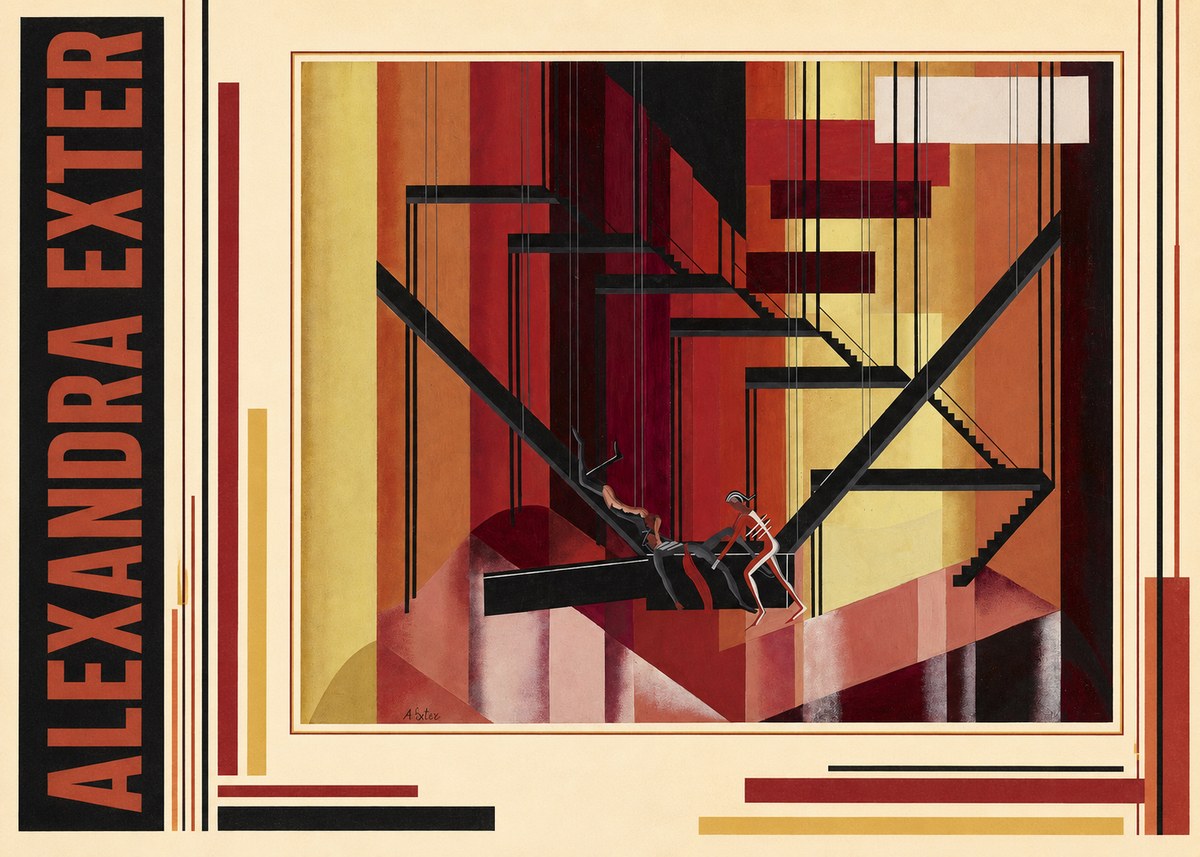 Alexandra Exter Constructivist Stage Design No3 - Plakat