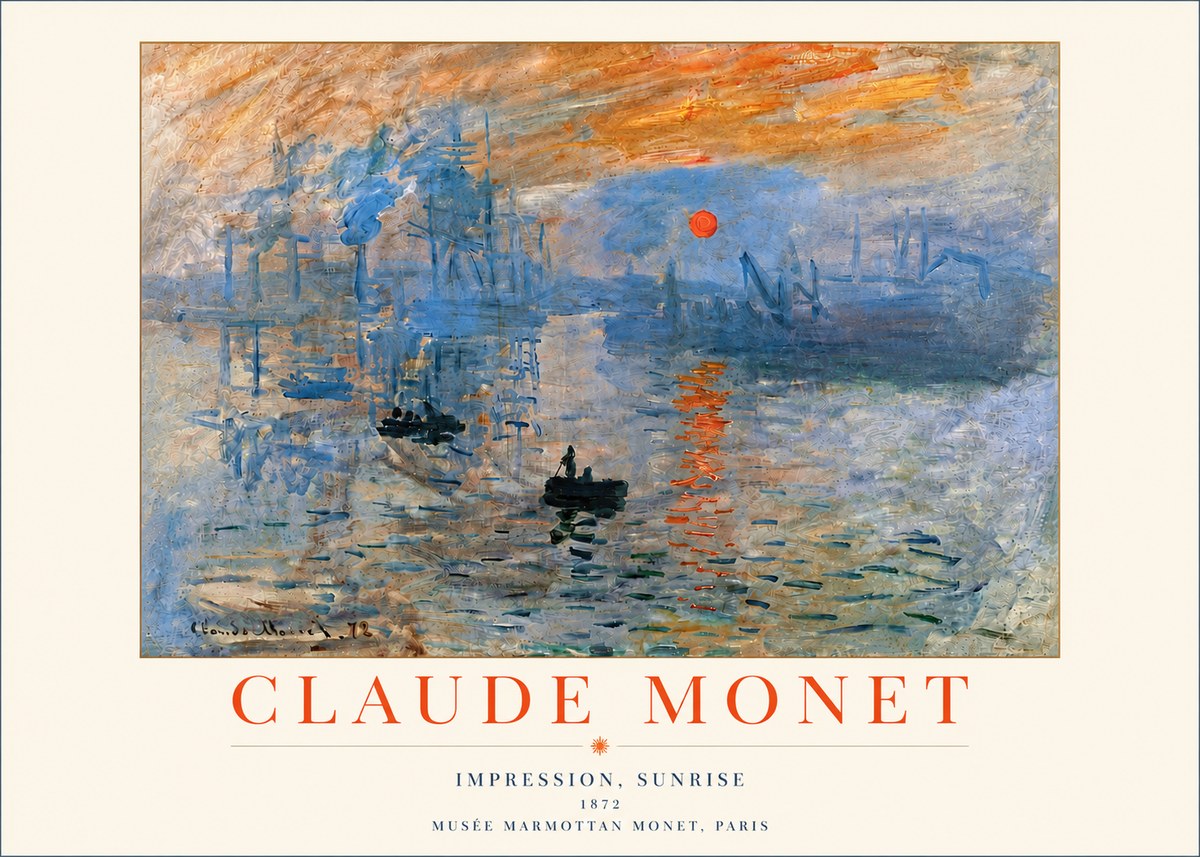 Monet Impression, Sunrise I No4 - Plakat
