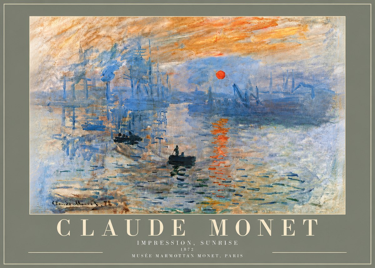 Monet Impression, Sunrise I No5 - Plakat