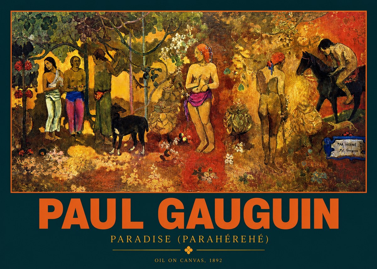 Paul Gauguin Paradise (Parahéréhé) No2 - Plakat