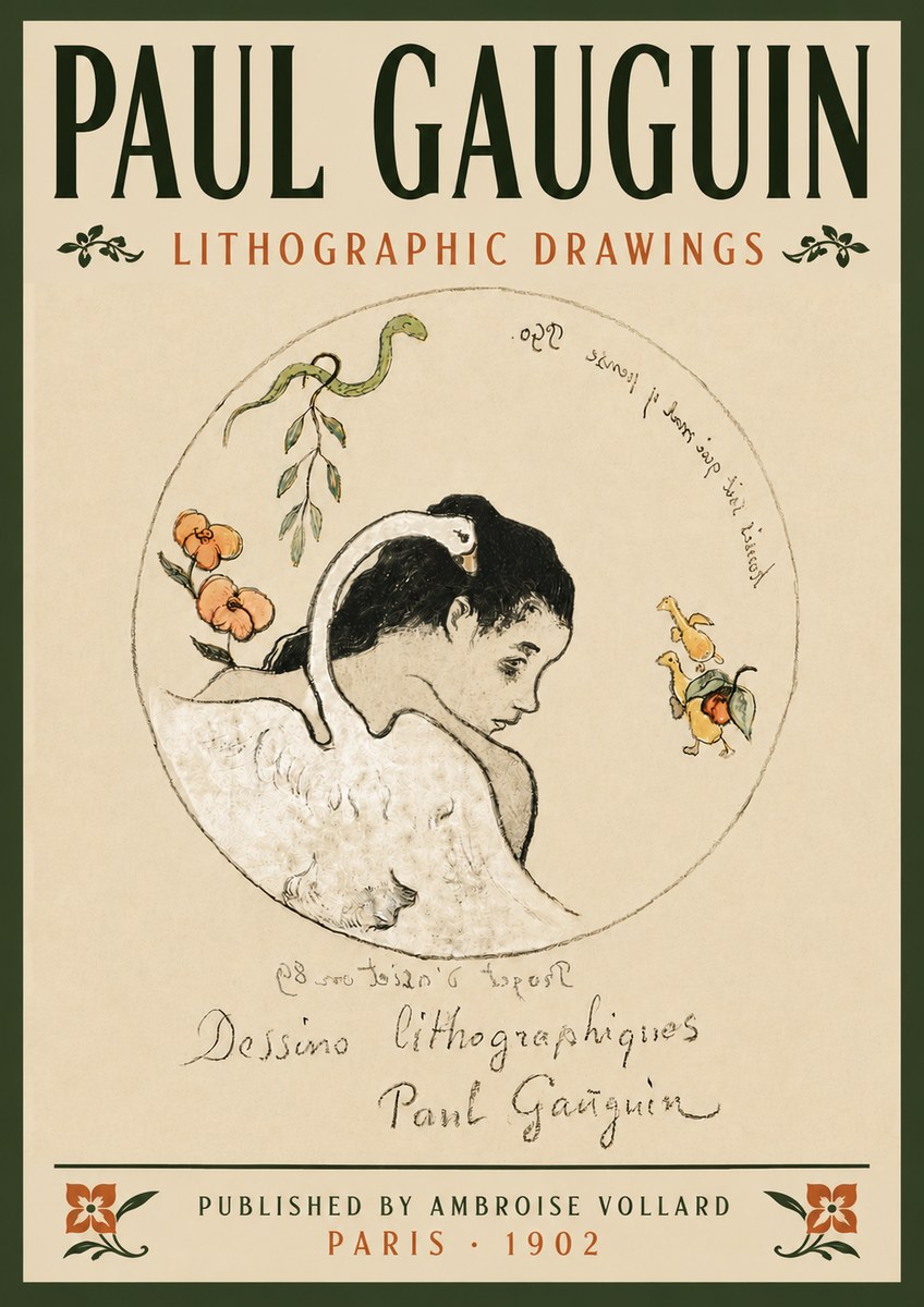 Paul Gauguin Dessins Lithographiques No6 - Plakat