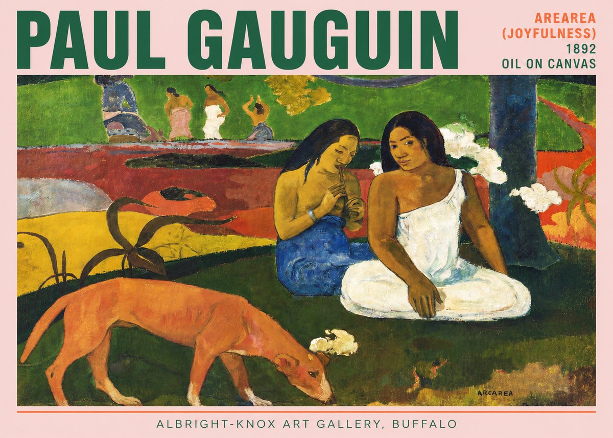 Paul Gauguin Arearea (Joyfulness) No3 - Plakat