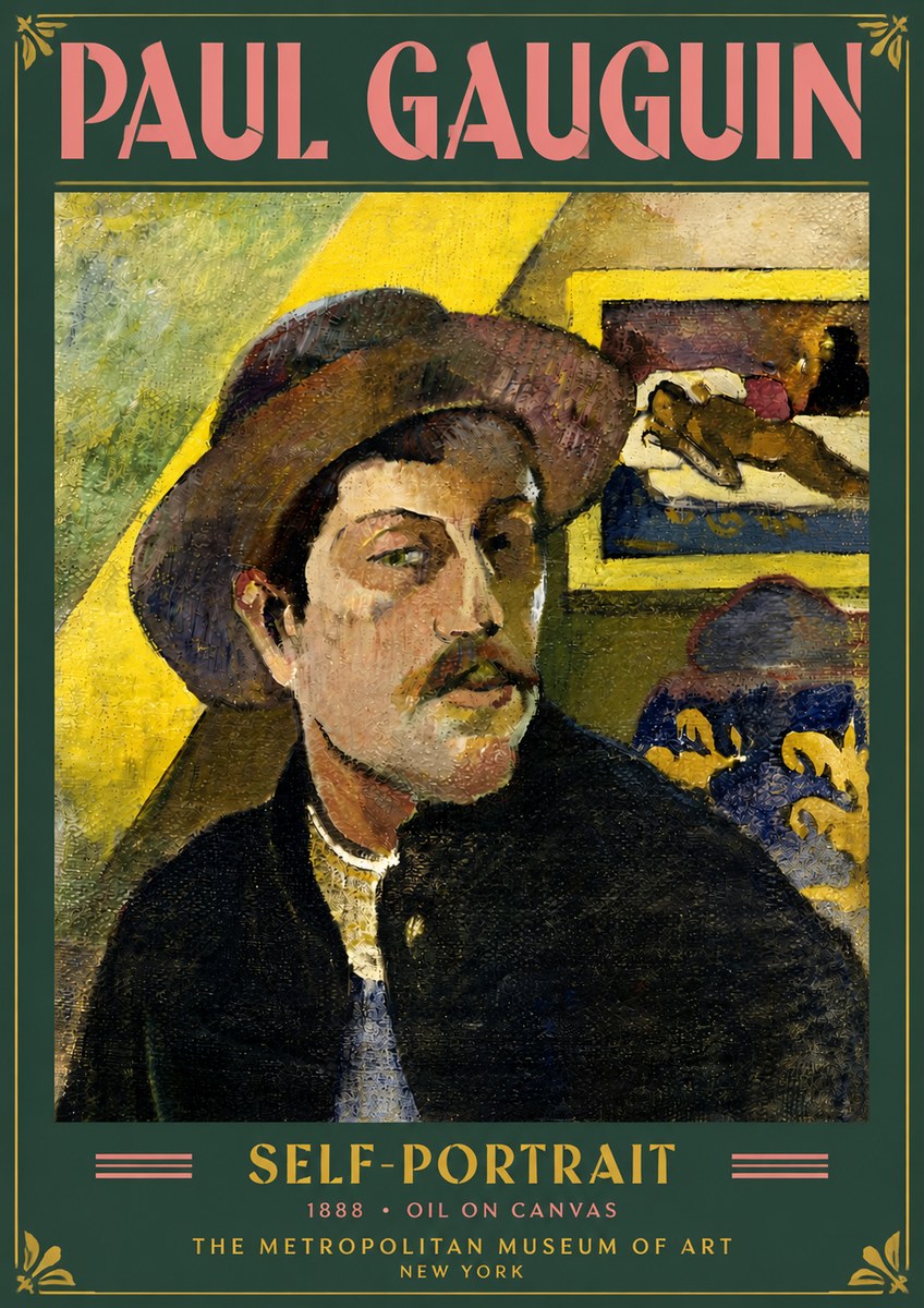 Paul Gauguin Self-portrait II No5 - Plakat