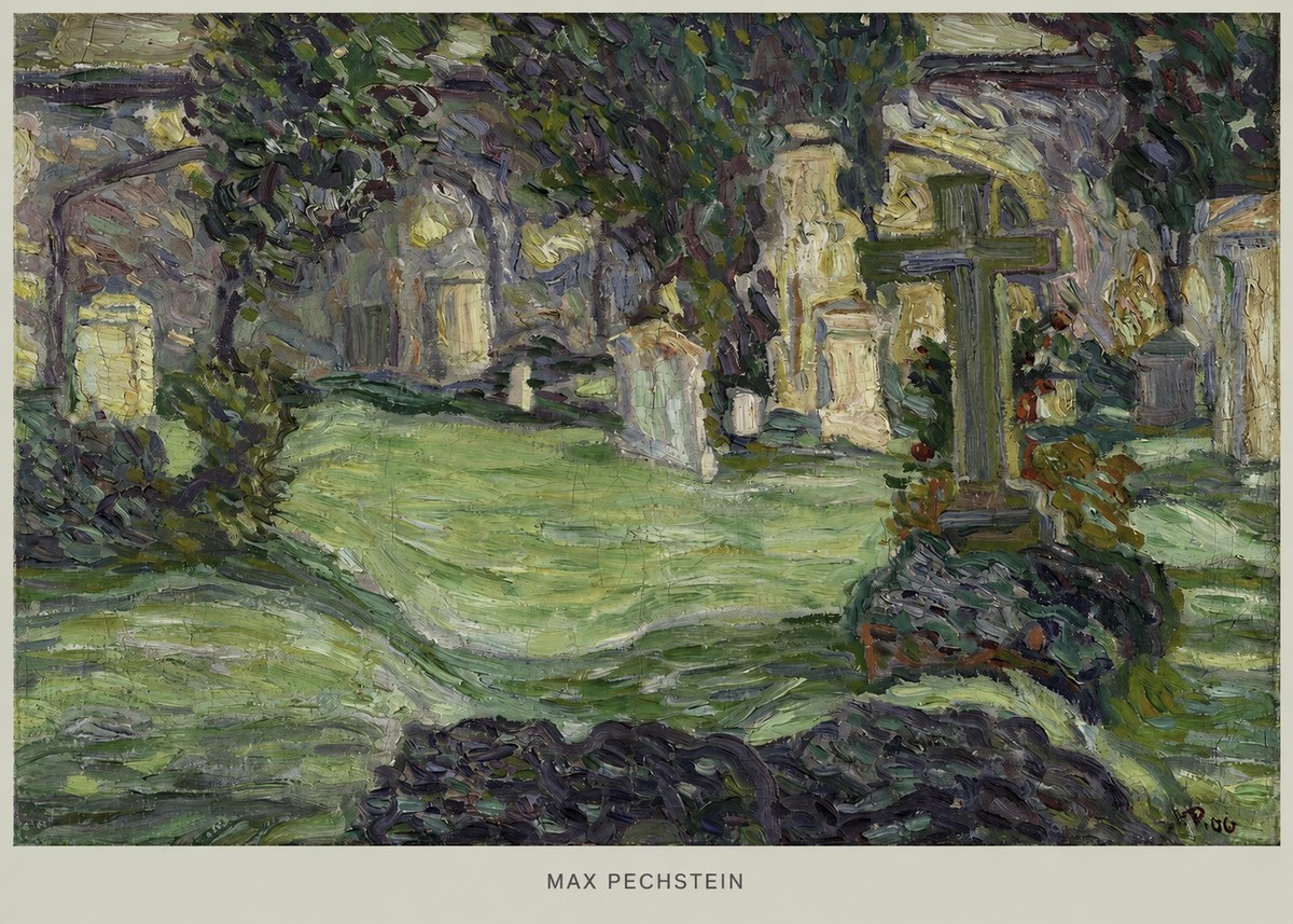 Max Pechstein Cemetery No5 - Plakat