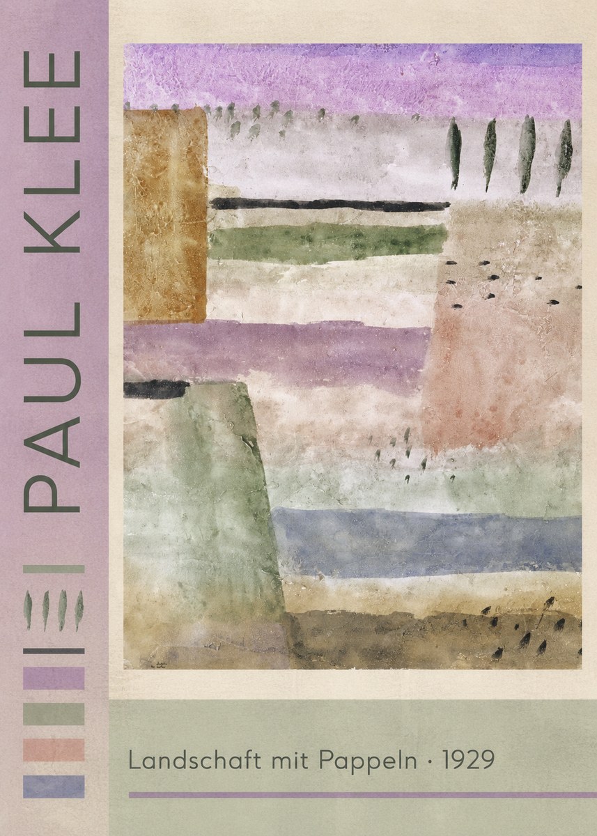 Paul Klee Landschaft Mit Pappeln No2 - Plakat