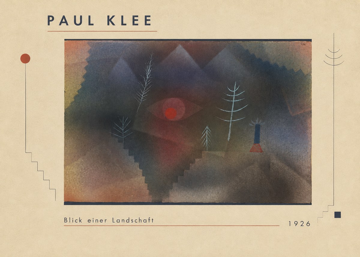 Paul Klee Blick Einer Landschaft No1 - Plakat