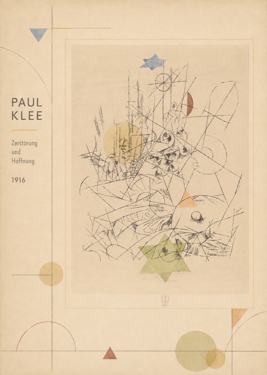 Paul Klee Zerstörung Und Hoffnung I No2 - Plakat