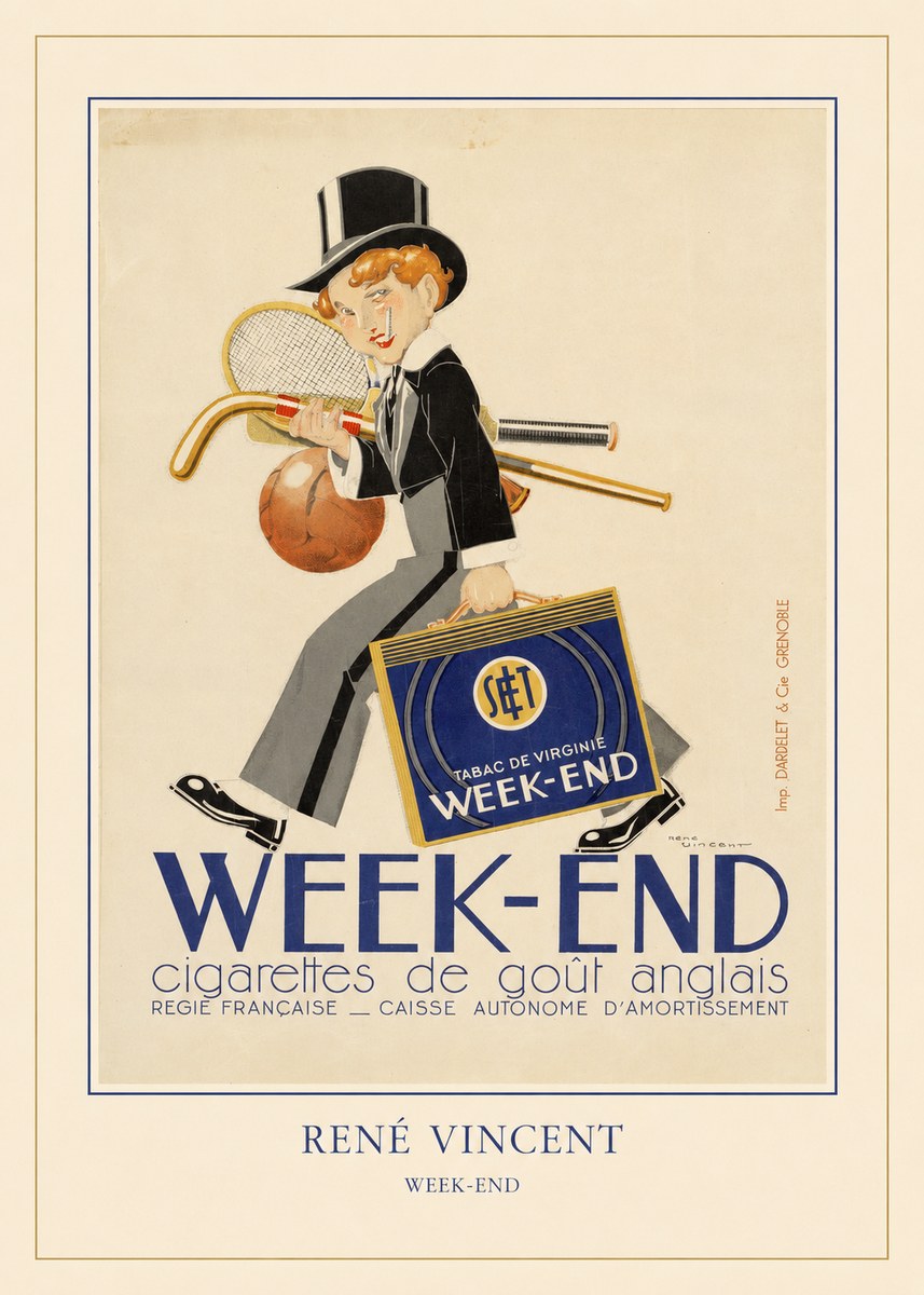 René Vincent Week-end No4 - Plakat