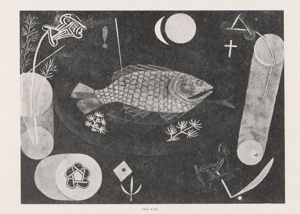 Paul Klee Abstract Fish No6 - Plakat