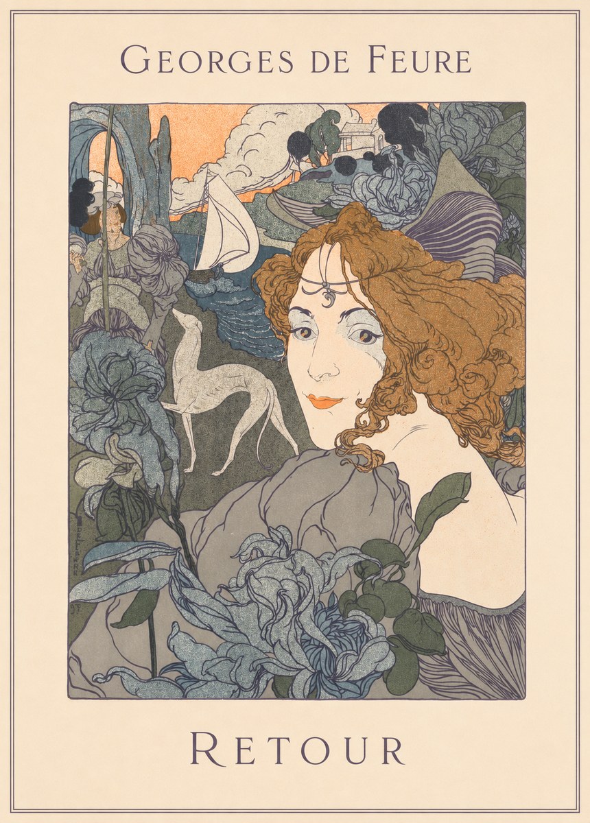Georges de Feure Retour No5 - Plakat