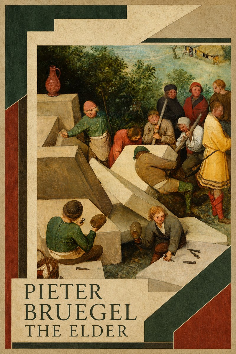 Pieter Bruegel The Tower of Babel V No2 - Plakat