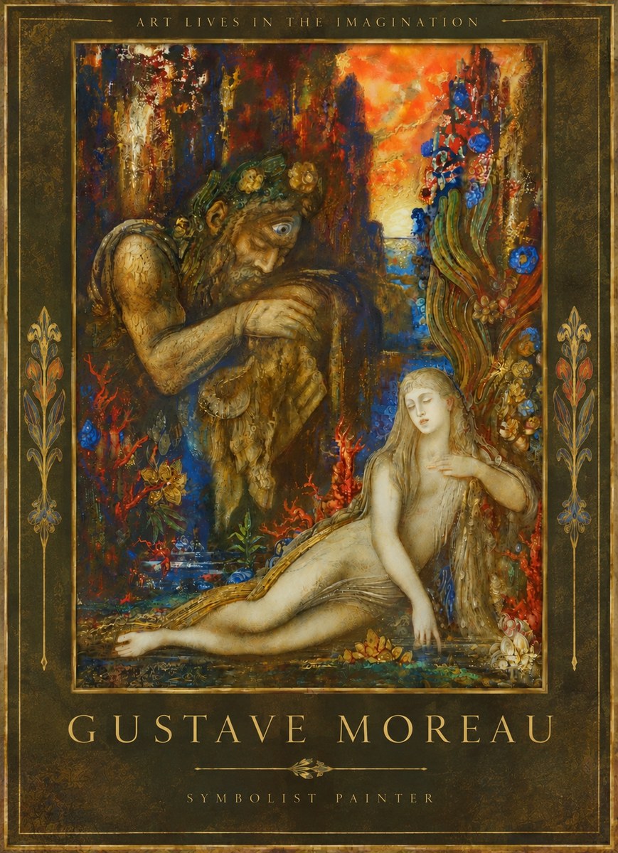 Gustave Moreau Galatea I No5 - Plakat