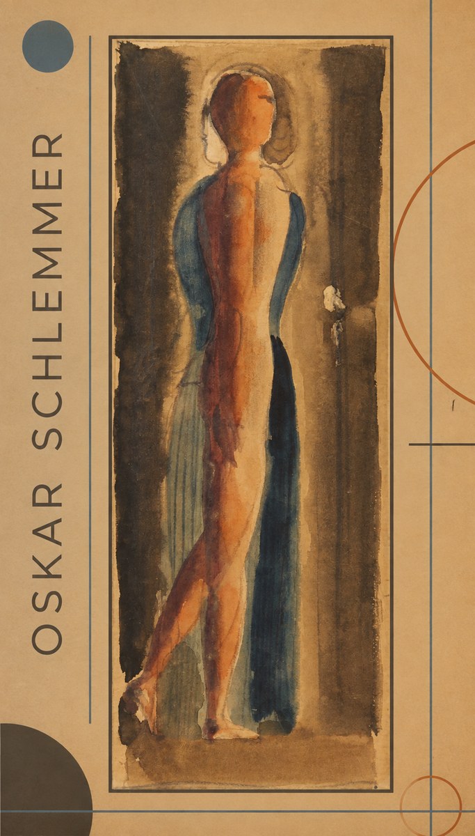 Oskar Schlemmer Figure Study No1 - Plakat