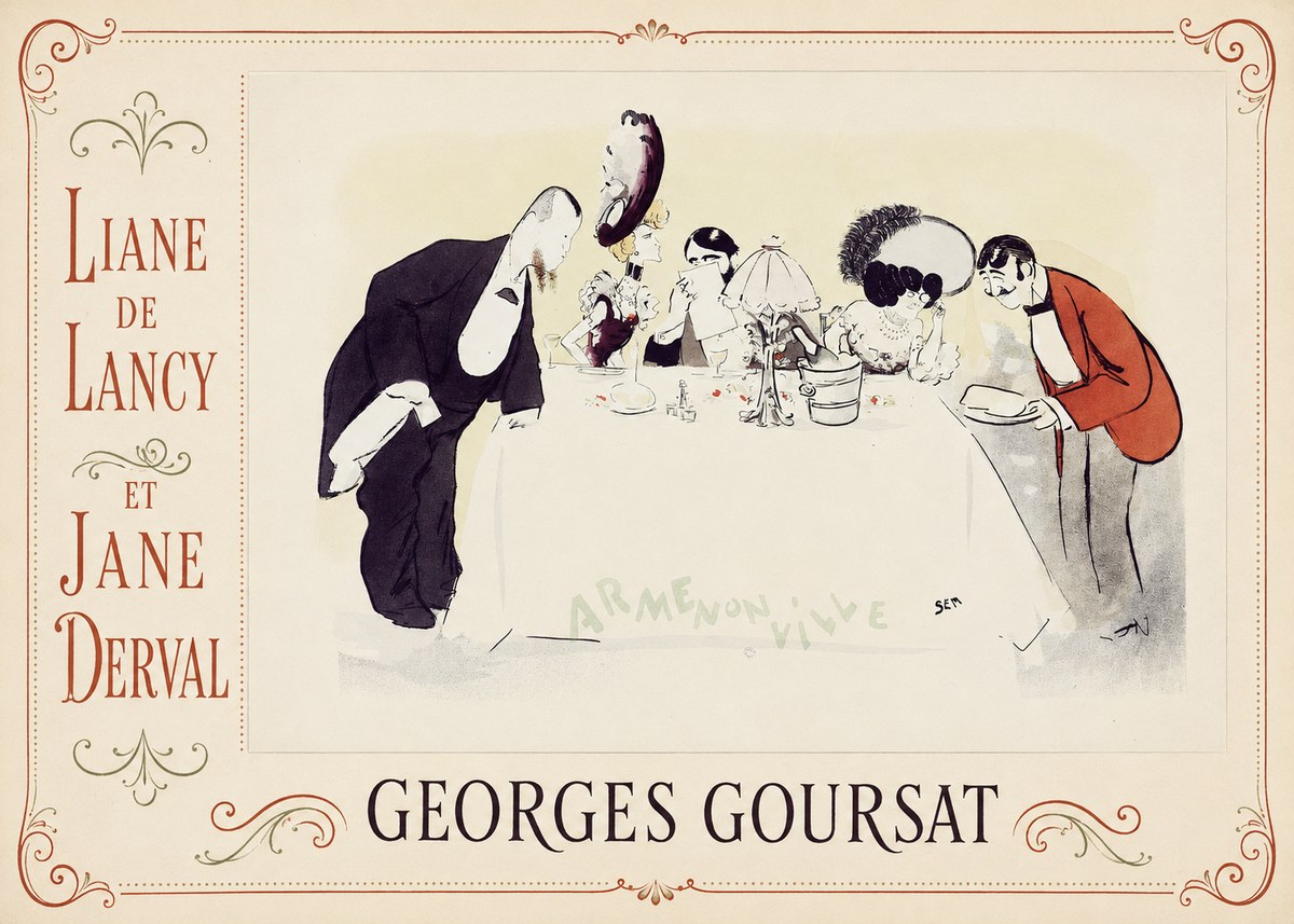 Georges Goursat Liane De Lancy Et Jane Derval No2 - Plakat
