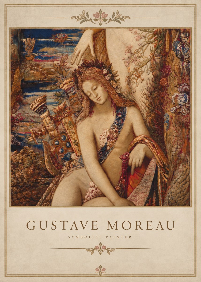 Gustave Moreau Jupiter and Semele II No5 - Plakat