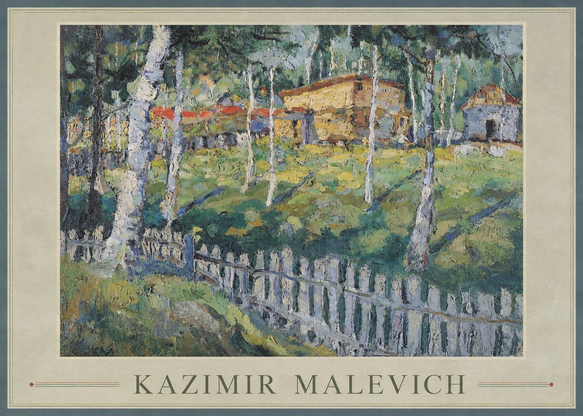 Kazimir Malevich Birch Grove No1 - Plakat