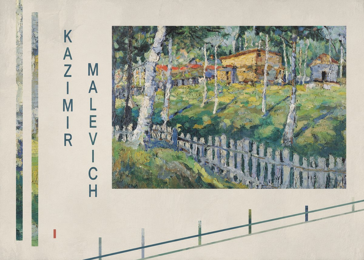 Kazimir Malevich Birch Grove No6 - Plakat