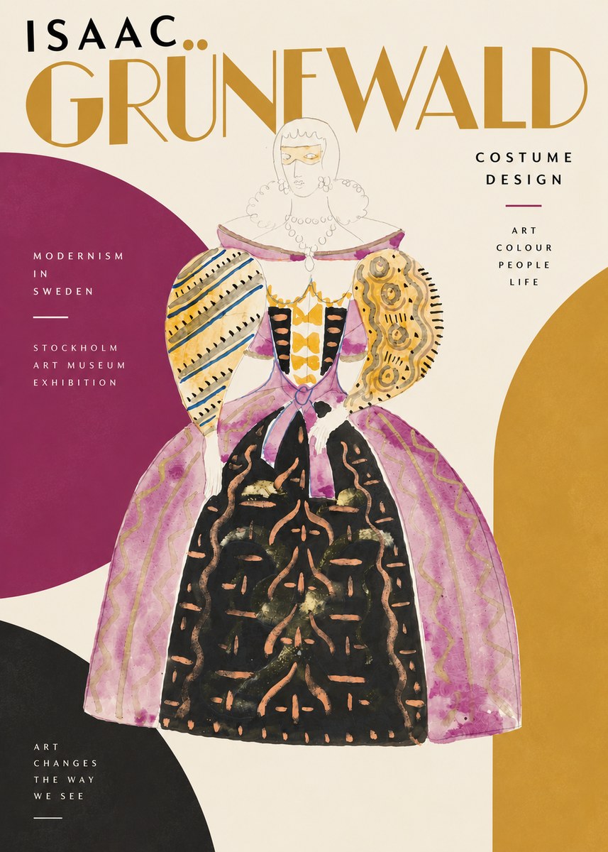 Isaac Grünewald Costume Design V No4 - Plakat