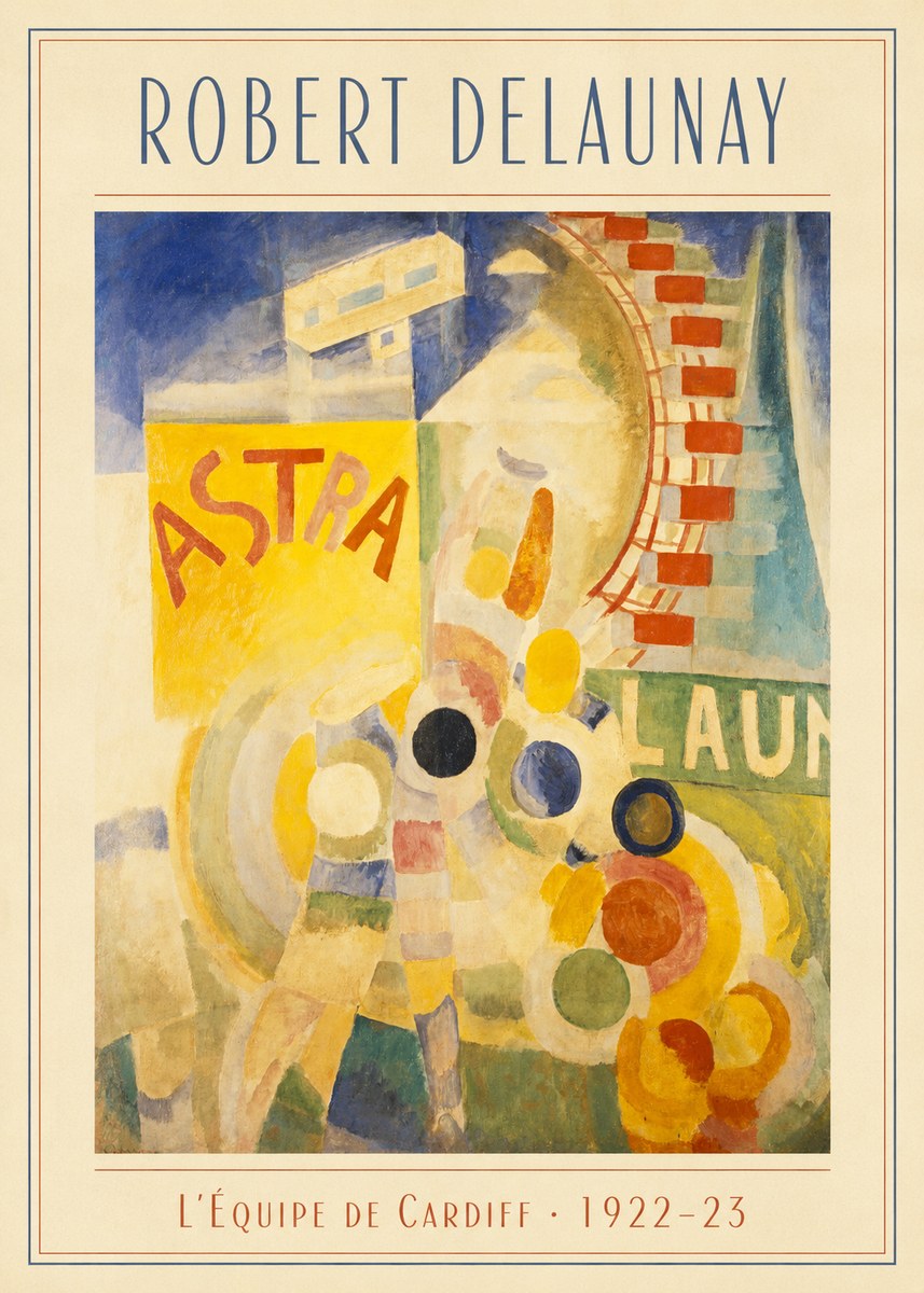 Robert Delaunay L'équipe De Cardiff No3 - Plakat