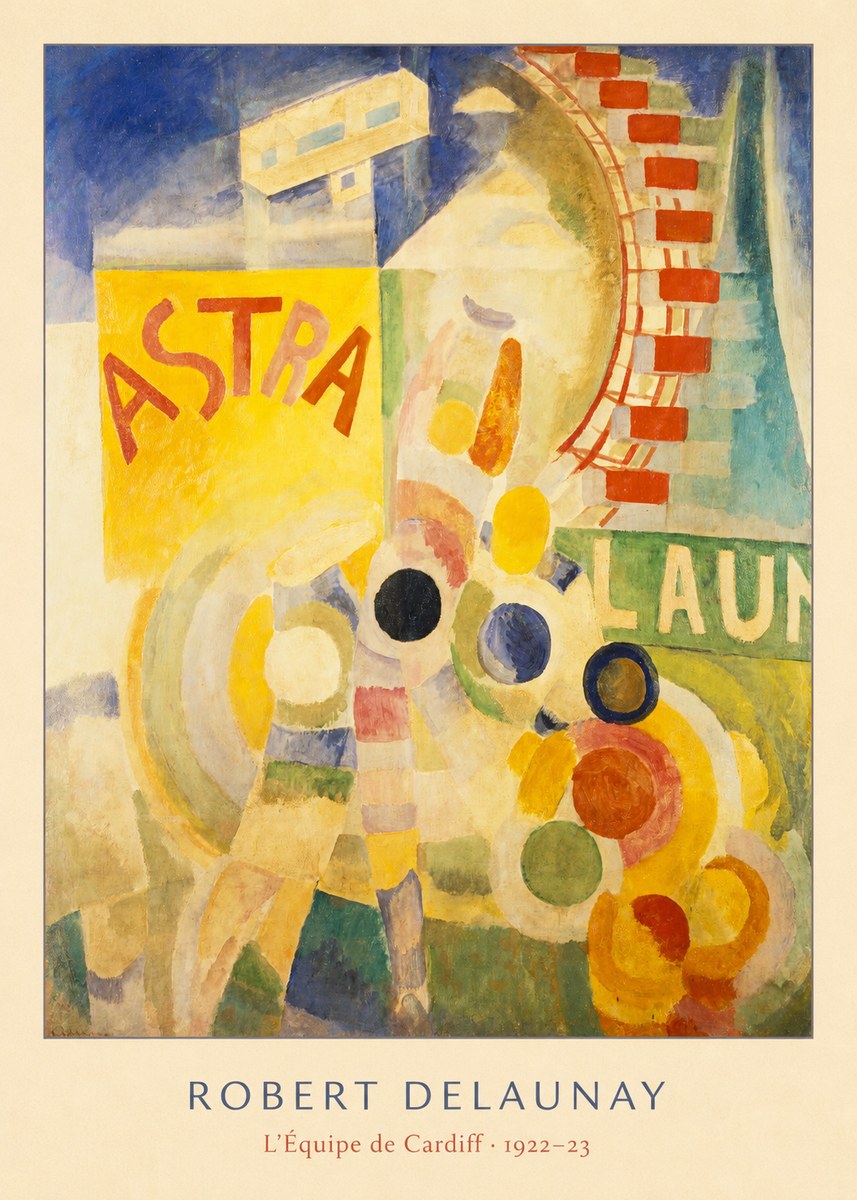Robert Delaunay L'équipe De Cardiff No6 - Plakat