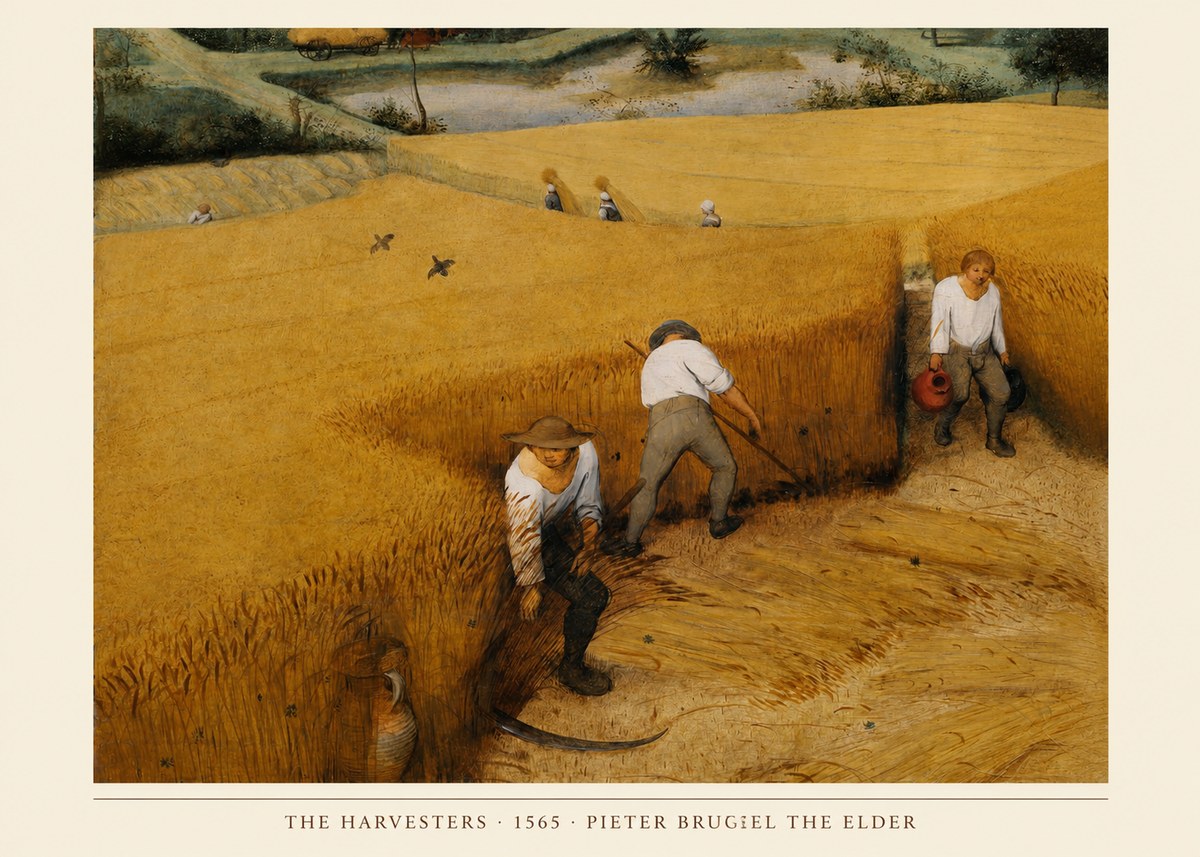 Pieter Bruegel The Harvesters IV No4 - Plakat