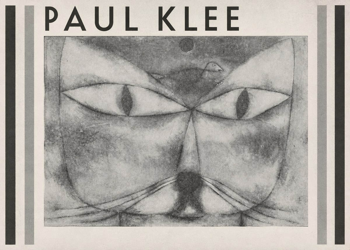 Paul Klee Cat and Bird No1 - Plakat