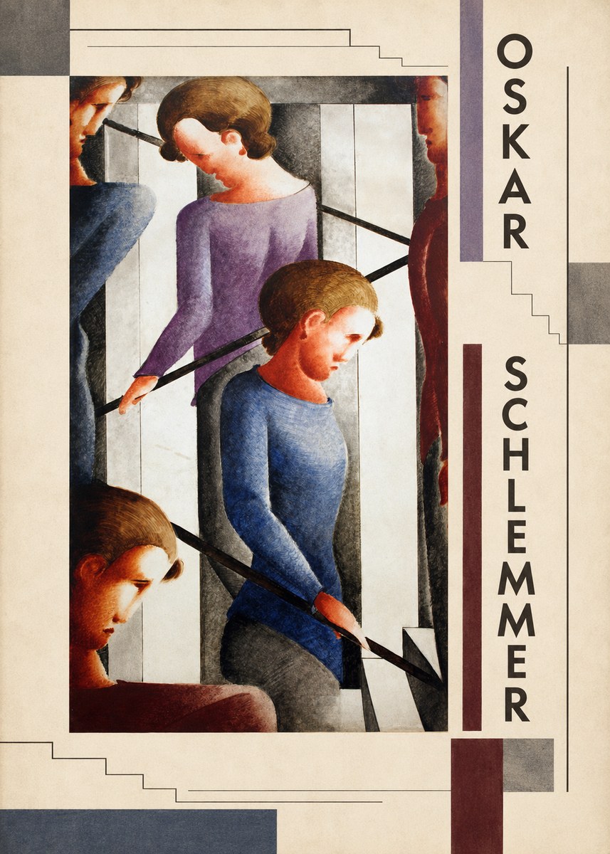 Oskar Schlemmer Staircase Figures I No5 - Plakat