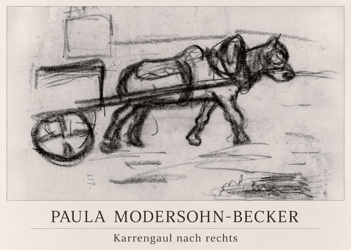 Paula Modersohn-Becker Karrengaul Nach Rechts No1 - Plakat