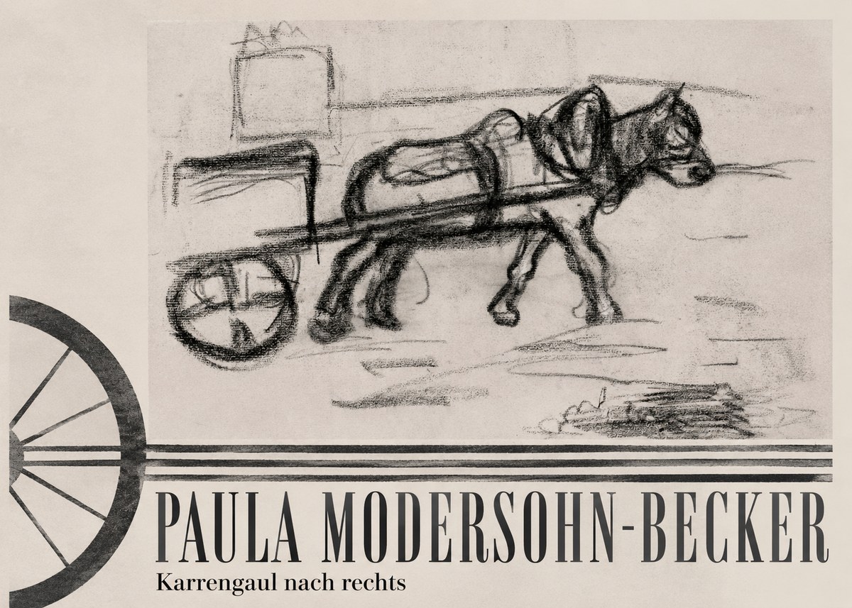 Paula Modersohn-Becker Karrengaul Nach Rechts No6 - Plakat