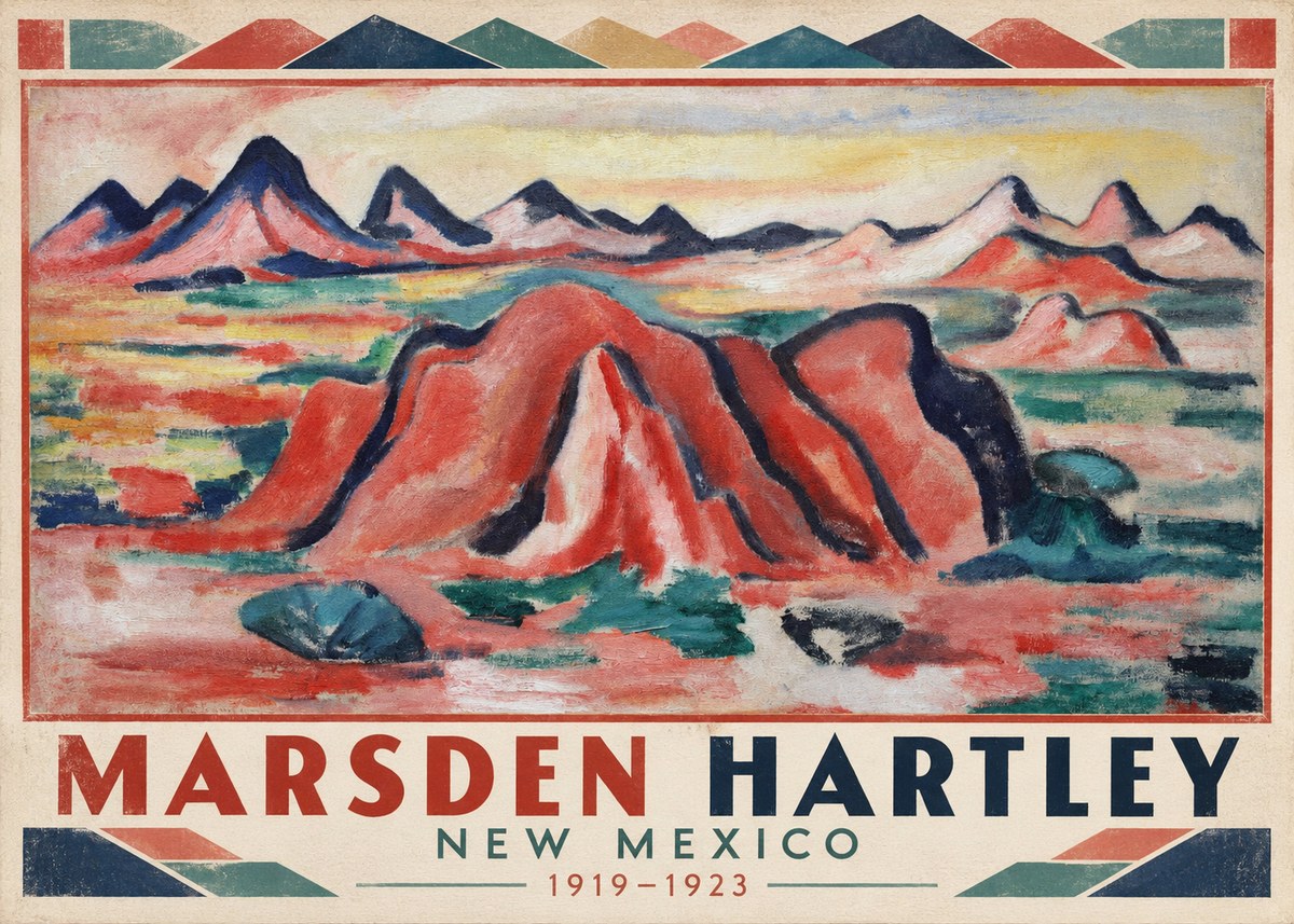 Marsden Hartley New Mexico No1 - Plakat