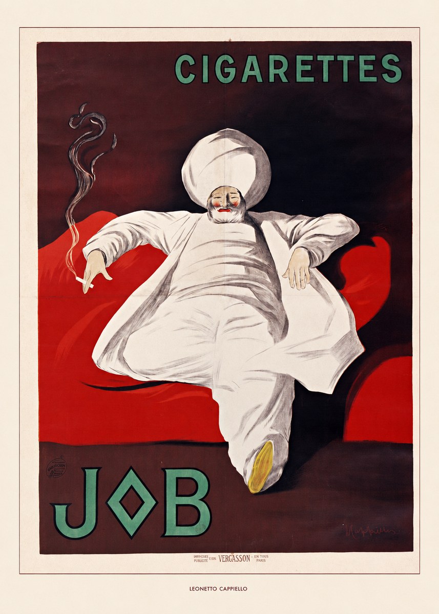 Leonetto Cappiello Job Cigarettes No6 - Plakat