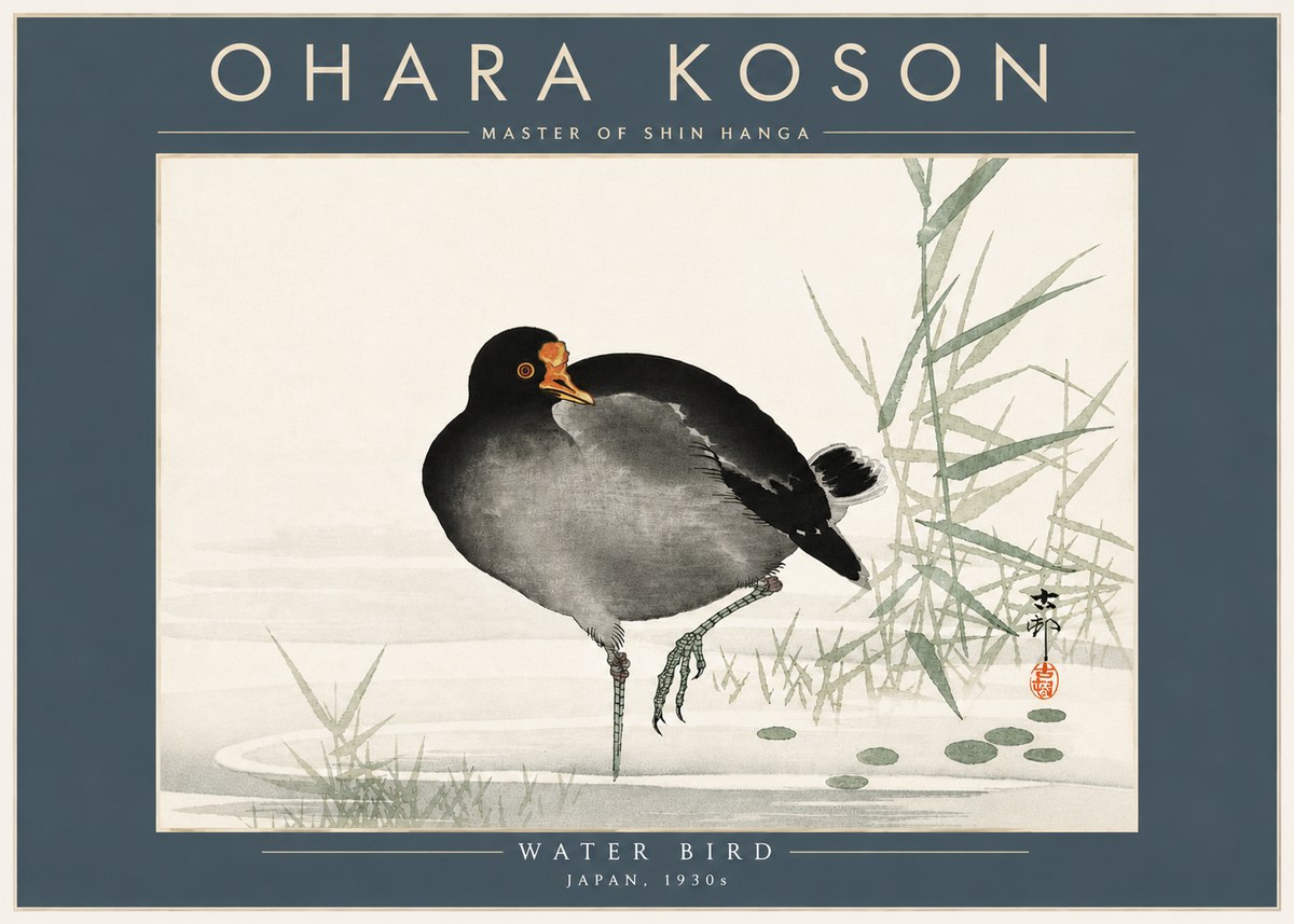 Ohara Koson Water Bird No5 - Plakat