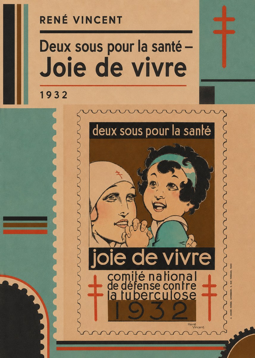René Vincent Deux Sous Pour La Santé - Joie De Vivre No4 - Plakat