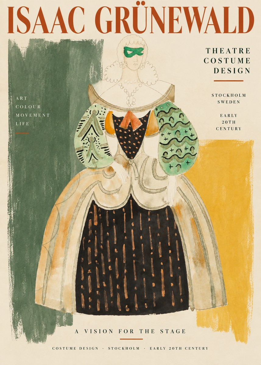 Isaac Grünewald Costume for the Theatre No3 - Plakat