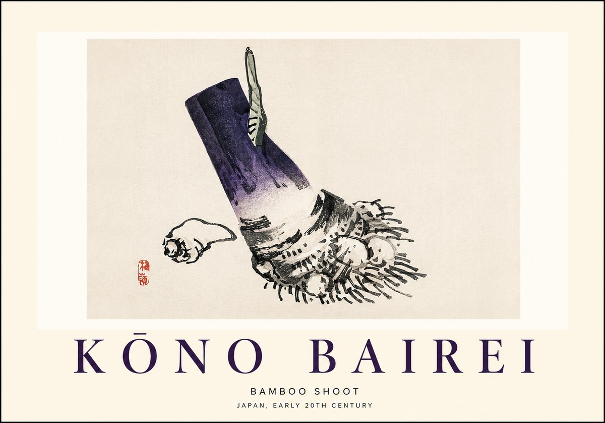 Kōno Bairei Bamboo Shoot No1 - Plakat