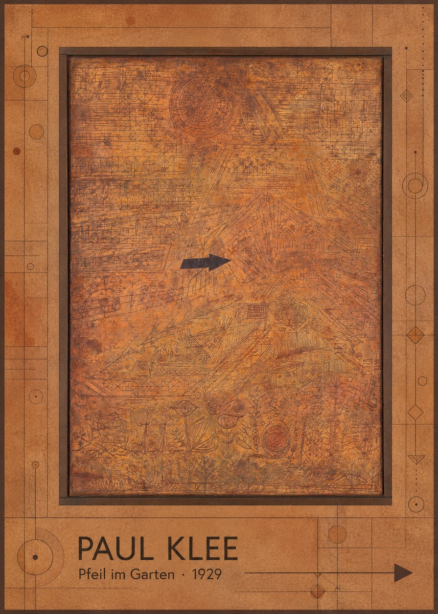 Paul Klee Pfeil Im Garten No1 - Plakat